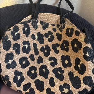 Shiraleah Black and Tan Animal Print Tote